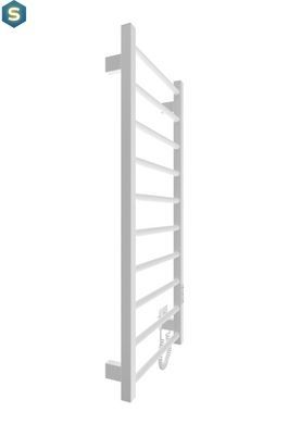 Електрична рушникосушарка HF Leeds 970x430 white matte 6.1.0803.06.WM, Белый матовый, універсальне (конектор), Електронний