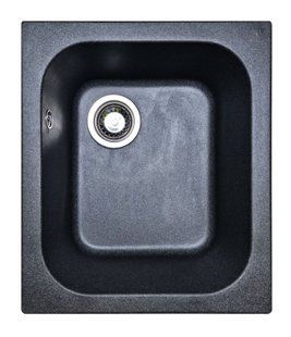 Кухонная мойка Adamant Compacta 430x500x200 чёрный металлик 77223, Черный/золото