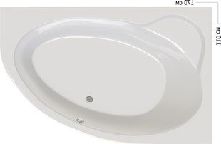 Ванна акриловая Ravak Asymmetric II 150x100 правая CB41000000