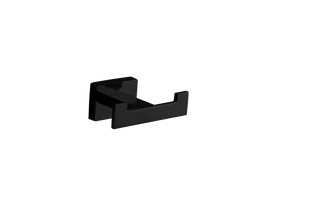 Гачок для рушників VBI Mercury black подвійний VBI-040202BL, Черный матовый