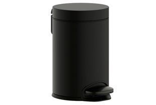 Відро для сміття Hansgrohe AddStoris з педаллю brushed black chrome 41775340, Шліфований чорний хром
