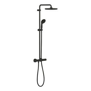 Душова система термостатична Grohe QuickFix Vitalio Start System 250 266772430, Черный матовый