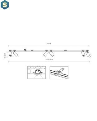 Спот Nowodvorski 7832 Mono surface GU10 6x10W IP20 Wh