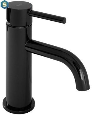 Смеситель для умывальника Rea Lungo black glossy низкий REA-B0661, Черный матовый