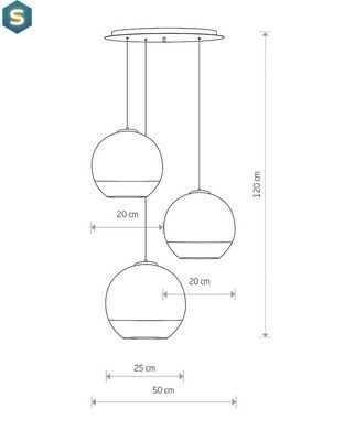 Люстра Nowodvorski 7607 Globe plus E27 3x60W IP20 Bl