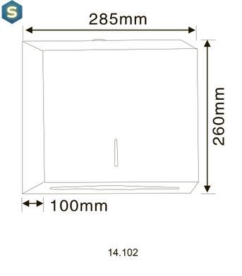 Диспенсер паперових рушників Hotec 14.102 Stainless Steel, Хром матовий