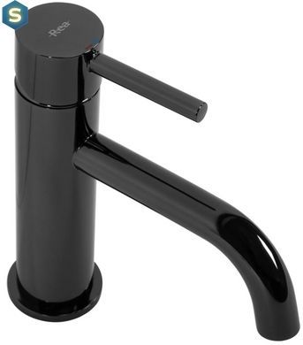 Смеситель для умывальника Rea Lungo black glossy низкий REA-B0661, Черный матовый