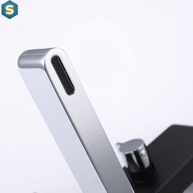 Душевая система Gappo G2481, излив - переключатель на лейку, черный/хром, Черный матовый