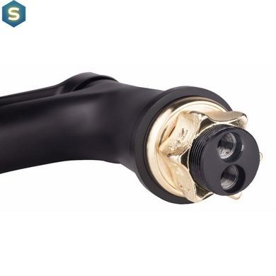 Змішувач для раковини Lidz (BLA)-14 43 001F, Черный матовый