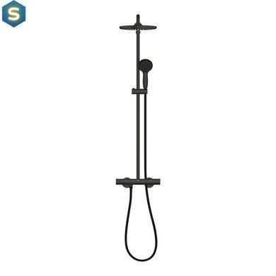 Душова система термостатична Grohe QuickFix Vitalio Start System 250 266772430, Черный матовый