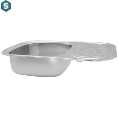 Кухонна мийка Kroner KRP Satin-7549 (0,8 мм) CV022782, Satin