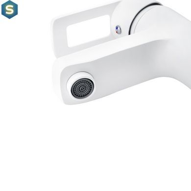 Змішувач для раковини Kroner KRM Zenda - W010 CV022958, Белый матовый