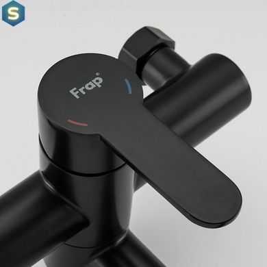 Змішувач для ванни Frap F32801-6, чорний, Черный матовый