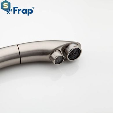 Смеситель для кухни однорычажный под фильтр латунь &Oslash;35 сатин Frap 1/10 F4399-5, Хром матовый