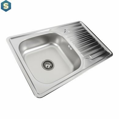 Кухонна мийка з нержавіючої сталі Valeso декор 7850 (0,8/180 мм), Decor
