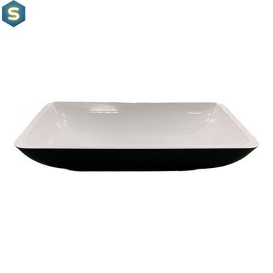 Умивальник Adamant Lower black/white glossy 4824296204009, Чорний/золото