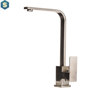 Смеситель для кухни Globus Lux Sicilia SBQ-203S, Графитовый хром