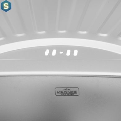Кухонна мийка Kroner KRP Satin-7549 (0,8 мм) CV022782, Satin