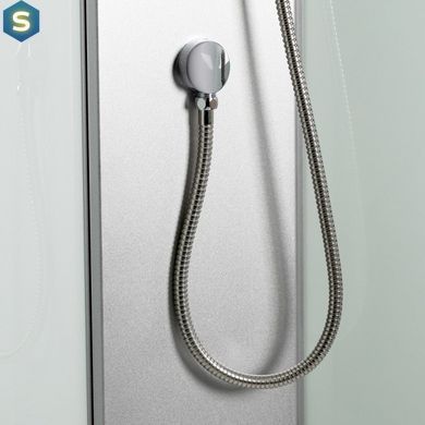 Душовий бокс Lidz Tani SB90x90.SAT.LOW.FR Frost, Хром матовий, матовий, хром матовий