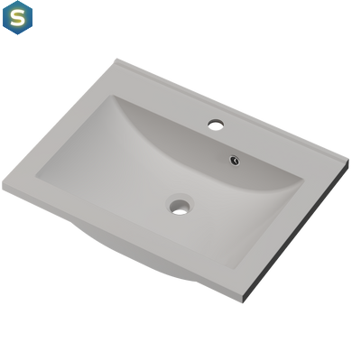 Раковина глянцевая врезная Amidicon Victoria 60 600x450 из литого камня VICTORIA_60_HL, Белый