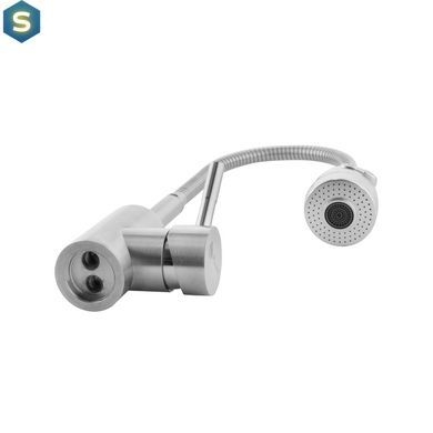 Змішувач для кухні з гнучким виливом Agua Acero-INOX035-2 CV023291, Хром матовий