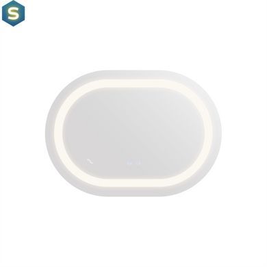 Зеркало Qtap Gemini 600х800 с LED-подсветкой Touch, с антизапотеванием, с диммером температуры цвета (3000-6500K) Reverse QT2578R6080