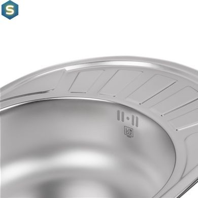 Кухонная мойка Lidz 5745 0,6 мм Satin (LIDZ574506SAT), Satin