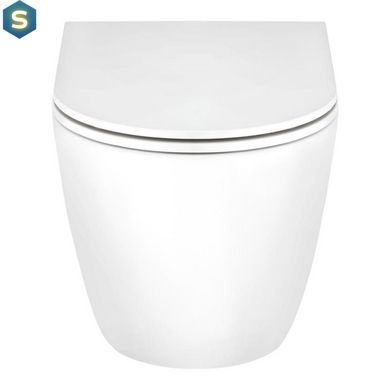 Унітаз підвісний Qtap Scorpio безободковий Ultra Quiet з сидінням Soft-close QT1433053EUQW, Білий