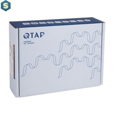 Змішувач для умивальника Qtap Swan Cascada QTSWA270CRW45568 Chrome/White, Білий