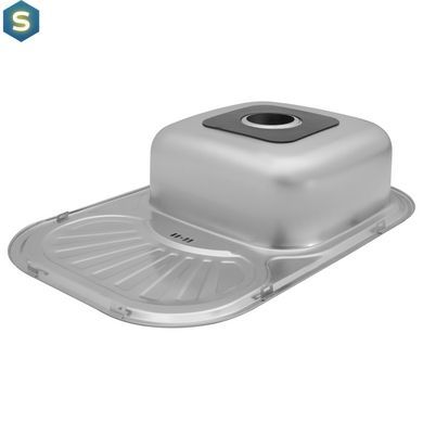 Кухонна мийка Kroner KRP Satin-7549 (0,8 мм) CV022782, Satin