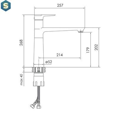 Смеситель для кухни Imprese Pivot LV 35 мм хром f03408501LV, Хром