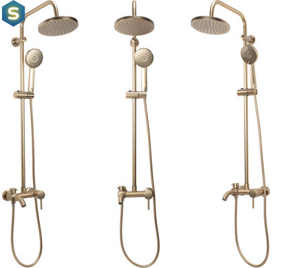 Душова система Rea Luis Brushed Gold з виливом REA-P7051, Золотий