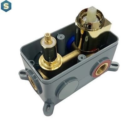 Душевая система Rea Moby gold + BOX скрытого монтажа REA-P2405, Золотой