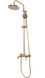 Душова система Rea Luis Brushed Gold з виливом REA-P7051, Золотий