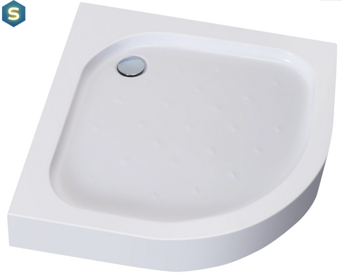 Душевая кабина угловая Eger Tisza 90x90 раздвижная стекло Spagetti мелкий поддон white 599-021-S, Белый, белый