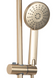 Душова система Rea Luis Brushed Gold з виливом REA-P7051, Золотий