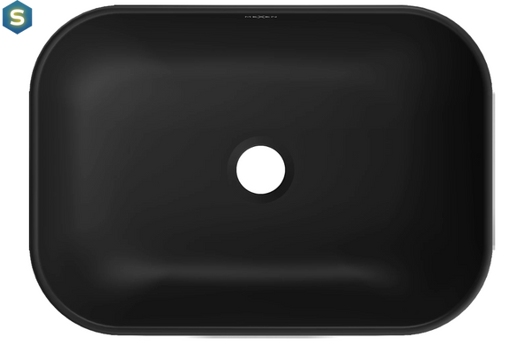 Умивальник Mexen Rita silver brushed black matt накладний MEX-21084573, Хром