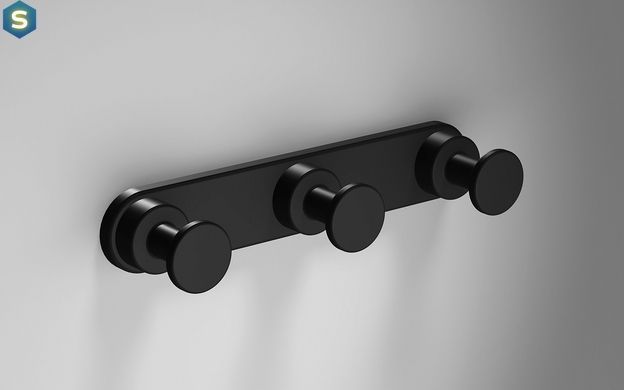 Крючок тройной Sonia TP Black 176762, Черный/золото