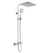 Душова система Ponsi Square Therm BNCOLCQU03, Хром