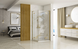 Душевая кабина Rea Hugo 90x90 brushed gold двойная REA-K6609, Золотой, Универсальная, золотой