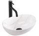 Умивальник Rea Sofia Mini накладний 35,5x27 см cloudy REA-U9236, Мармур