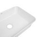Умивальник Qtap Virgo накладний прямокутний 490х350х110 мм White + донний клапан PU02, Білий