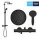 Душова система термостатична Grohe QuickFix Vitalio Start System 250 266772430, Черный матовый