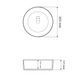 Умывальник VBI Prato white black marble matt накладний VBI-011409, Мармур