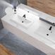 Раковина глянцевая врезная Amidicon Victoria 60 600x450 из литого камня VICTORIA_60_HL, Белый