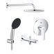 Душева система прихованого монтажу Grohe QuickFix Start UA202803R3, Хром