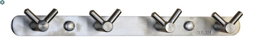Планка з гачками Globus Lux SS 8435-4, Хром матовий