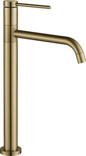 Смеситель для раковины VBI Velaro brushed gold высокий VBI-050301BG, Золотой