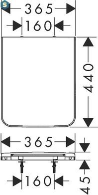 Сиденье и крышка для унитаза Hansgrohe EluPura Original Q 60150450