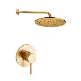 Душова система для ванни Paffoni Shower верхній душ &Oslash;300 мм honey gold brushed KITLIG011HGSP300, Золотий